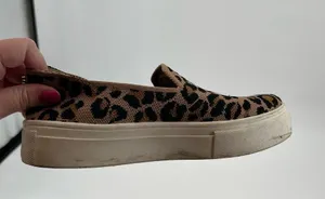 Steve Madden Mailer MALR01S1 Leopard Print Slip on sneaker Shoe Size 8 Knit Top thumbnail 9