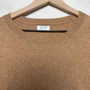 J. Crew Women 100% Cotton‎ Teddie Sweater Medium Brown Academia Preppy thumbnail 2
