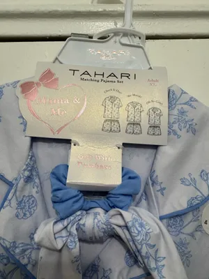 Tahari floral soft and cozy short pajama set size XL thumbnail 2