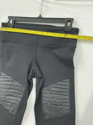 ALO Yoga Black Ribbed High-Rise Leggings 1074 thumbnail 3