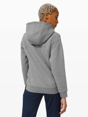 Lululemon All Yours Hoodie Fleece Heathered Core Medium Grey Size 6 NWOT thumbnail 3