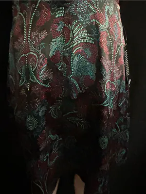 The Limited Black & Plum Brocade Fit-&-Flare Dress SZ 2 NWT thumbnail 10