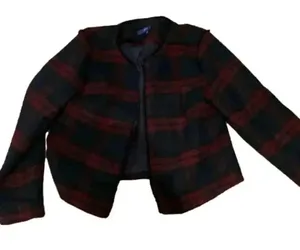 Apt. 9 Women's Plaid Lined Jacket Hook & Eye closure thumbnail 1