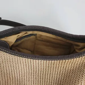 The‎ Sak Womens Shoulder Bag One Size Brown Adjustable Strap Zip Closure Woven thumbnail 3