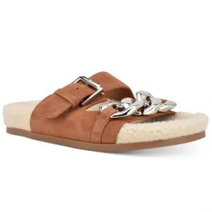 Marc Fisher Shoes Marc Fisher Fresno Natural Tan Shearling Sherpa‎ Slide Sandals thumbnail 2