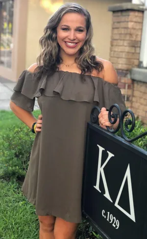 Army Green Off The Shoulder Dress thumbnail 2