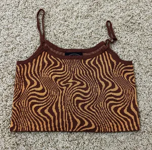 Cider LEOPARD KNIT TANK TOP thumbnail 3