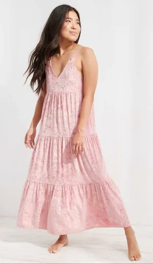 Aerie Velvet Tiered Maxi Dress thumbnail 7