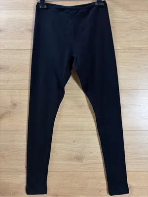 Women’s Catalina Black Stretch Cotton Leggings Small thumbnail 2