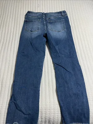 Vervet Women’s Straight-Leg Distressed Jeans in Blue thumbnail 3