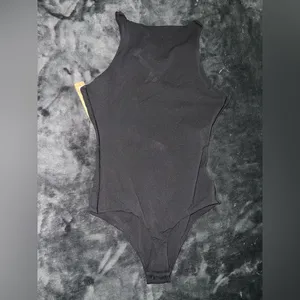 Skims Fits Everybody High Neck Bodysuit in Onyx Size Small New with tag thumbnail 12
