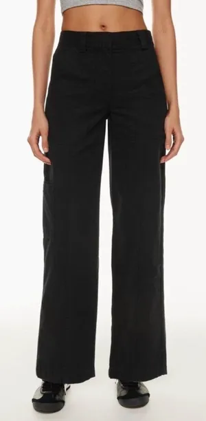 Aritzia Sunday Best New Oscar Mid-rise carpenter pants Black 0 Organic NEW thumbnail 1