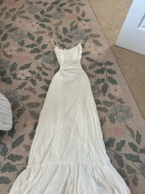 Charlie Holiday White Backless Dress thumbnail 3