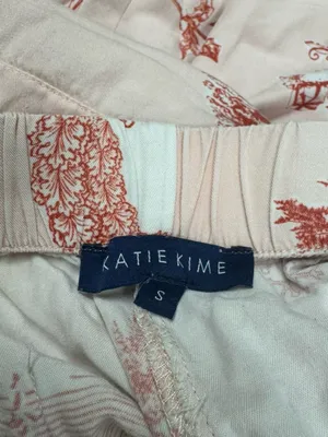 Katie Kime Holiday Toile Pink Pajama Pants Women’s Small thumbnail 3