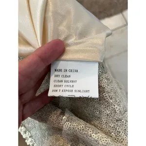 Revelry Dawson Champagne Gold Sequin Maxi Dress Sz 14 Bridesmaid Formal Gown New thumbnail 8