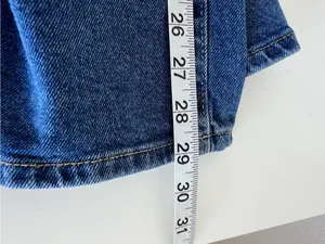 Sam Edelman Women's High Waist Wide Leg Drawstring Denim Pants Relaxed thumbnail 6