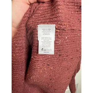 1.STATE Sweater Womens Size XL Speckled Puff Sleeve Cozy Knit Mauve Brown thumbnail 10