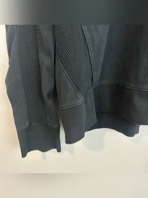 Athleta Black Long Sleeve Mesh Cruise Crewneck Sweatshirt Size Large thumbnail 8