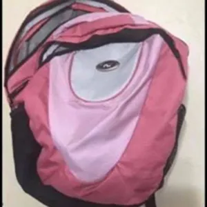 California Pak Pink Black Backpack Air Flow System School‎ Travel Bag. DEADSTOCK thumbnail 2