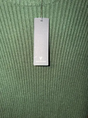 Lulus Dark Green Ribbed Knit Long Sleeve Open Back Bodycon Mini Sweater Dress thumbnail 6