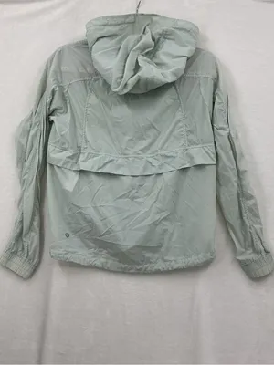 lululemon athletica Light Gray Hooded Utility Jacket 1088 thumbnail 6