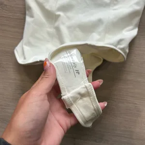 Free People NWT White V Neck Bodysuit thumbnail 4