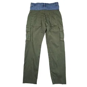 Hudson -1169 Women's Green‎ Cargo High Rise Denim Waist Trousers Pants Size 25 thumbnail 3