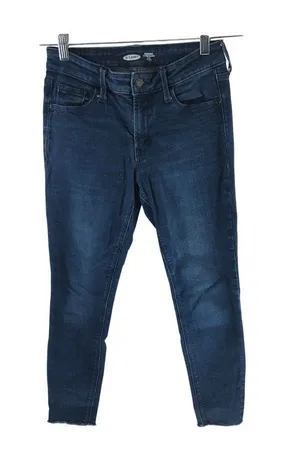 Old Navy Rockstar Super Skinny Ankle Jeans Mid-Rise Dark Wash 4 Womens Denim thumbnail 1