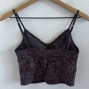 Victoria's Secret Lace Sequin Cropped Tank Top Medium thumbnail 3