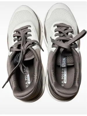 Women's U.S. Polo Assn. Sneakers White and Grey thumbnail 6