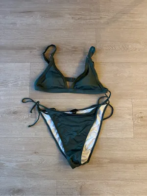 Pacsun - La Hearts Olive Green Tie-Side Bikini Set thumbnail 2