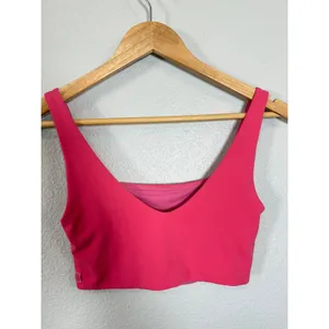 Lululemon Pink‎ Square Neck Sports Bra Size 4 thumbnail 4