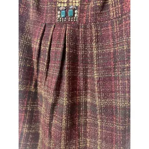 Laundry by Shelli Segal Plaid‎ Tweed Dress 8 Retro Academia Twee Preppy Office thumbnail 4