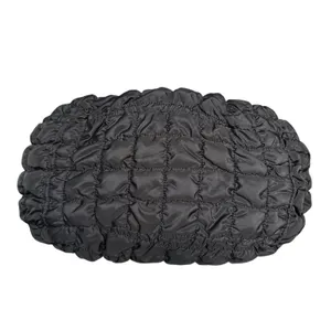 Black Quilted Puffer Shoulder Crossbody Hobo Bag thumbnail 8