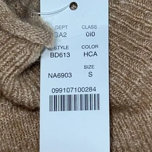 J. Crew Rollneck Sweater Supersoft‎ Yarn Wool Alpaca Blend Small New Brown Hole thumbnail 10