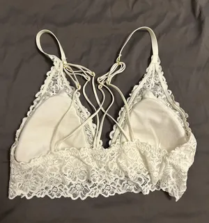 Aerie White Laced Bralette thumbnail 2