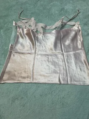 Vintage Victoria's Secret Does 20s Pink Floral Poly Satin Crop Cami Top thumbnail 4