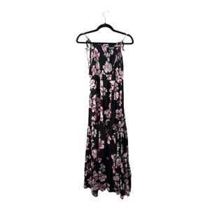 Intimately Free People Garden Party Black Floral Maxi Dress Size Large thumbnail 7