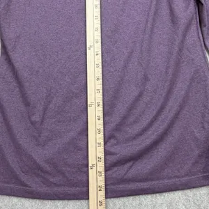 Nike Dri-Fit Shirt Women M V-Neck Long Sleeve Purple Athleisure Activewear Sport thumbnail 7
