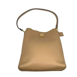 COACH Charlie Bucket‎ Bag Sand Taupe Beige Everyday Classic Gold Hardware ($350) thumbnail 12