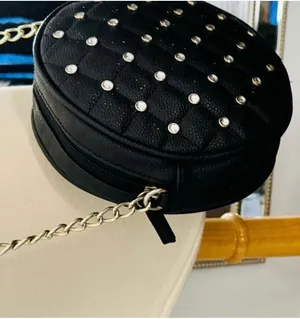 Black Quilted Studded Crossbody Shoulder Bag thumbnail 2