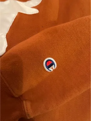 Champion Orange Longhorn Logo Sweatshirt Women’s Small thumbnail 4