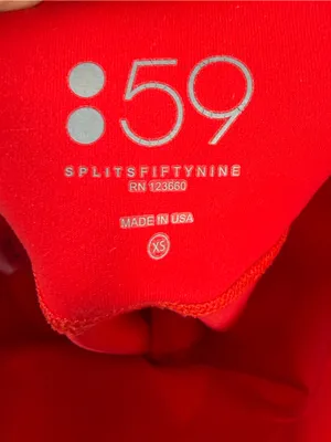 Splits59 Red Nova Performance Low Rise Capri Leggings Size Extra Small‎ thumbnail 9