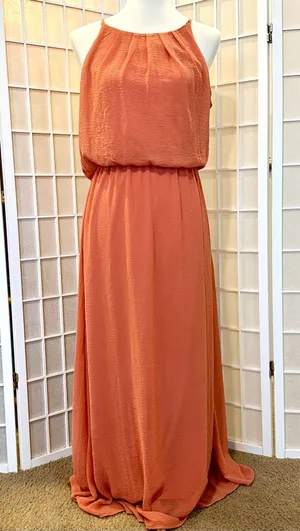 Burnt Orange Maxi Dress, size M Size M thumbnail 1