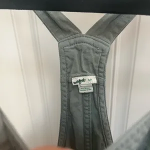 Aerie werk and play twill jumpsuit overalls w/ paint splatter in‎ green small thumbnail 6