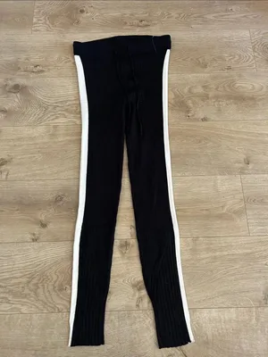 Varley Aiden Rib Knit Leggings, Black, size Medium, NWOT Display thumbnail 5