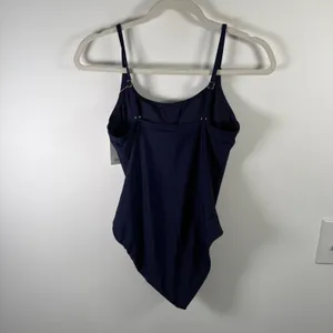 Quince Italian‎ Cami One Piece Swimsuit Deep Navy Blue NEW Womens Small thumbnail 7