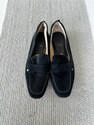 Franco Sarto Persia Black Suede Leather Flat Loafers Size 8.5 thumbnail 7