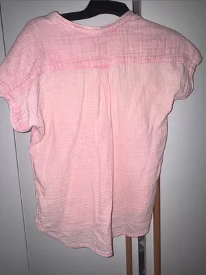 Faherty organic cotton dream gauze blouse thumbnail 3