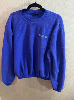 Perigee Taos Purple Fleece Crewneck Sweatshirt Size Large thumbnail 1